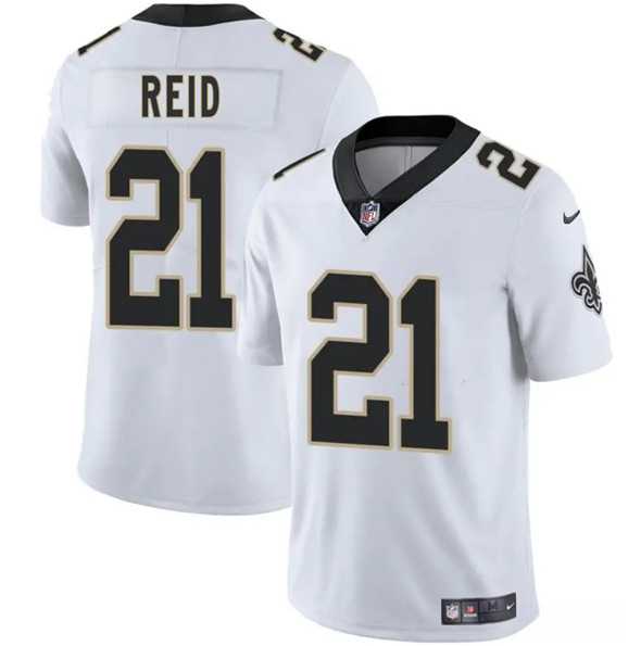 Men & Women & Youth New Orleans Saints #21 Justin Reid White 2025 Vapor Limited Stitched Jersey